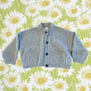 New Babaa wool cardigan no23 mist [one size]